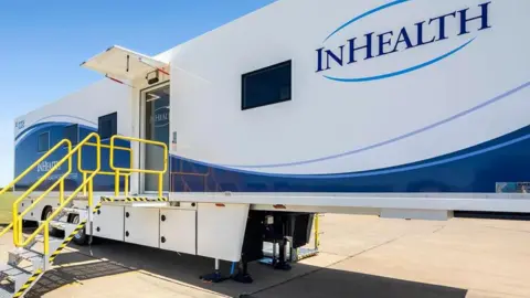 NHS lung cancer screening truck