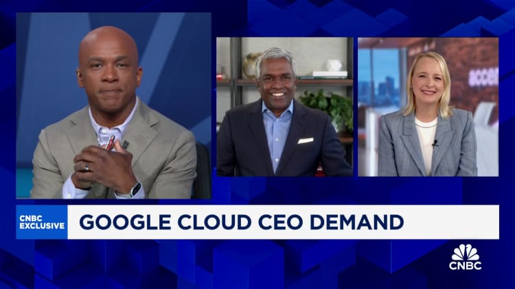 Watch an exclusive CNBC interview with Google Cloud CEO Thomas Kurian and Accenture CEO Julie Sweet