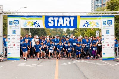 Starting line for the 12th RBC Children's Race (CNW Group/Sunnybrook Health Sciences Center)